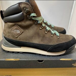 North Face Men Back To Berkeley IV Leather Waterproof Brown Hiking Boots Size 12